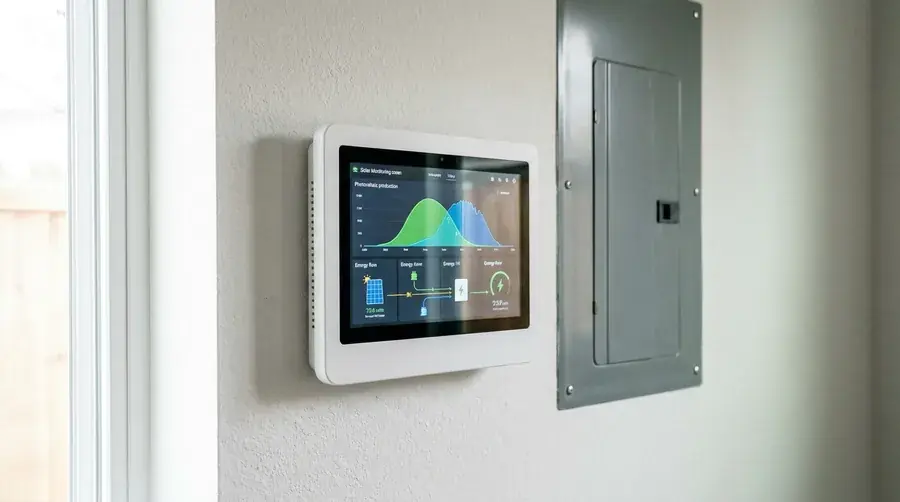 Tableau de monitoring d'une installation photovoltaïque domestique