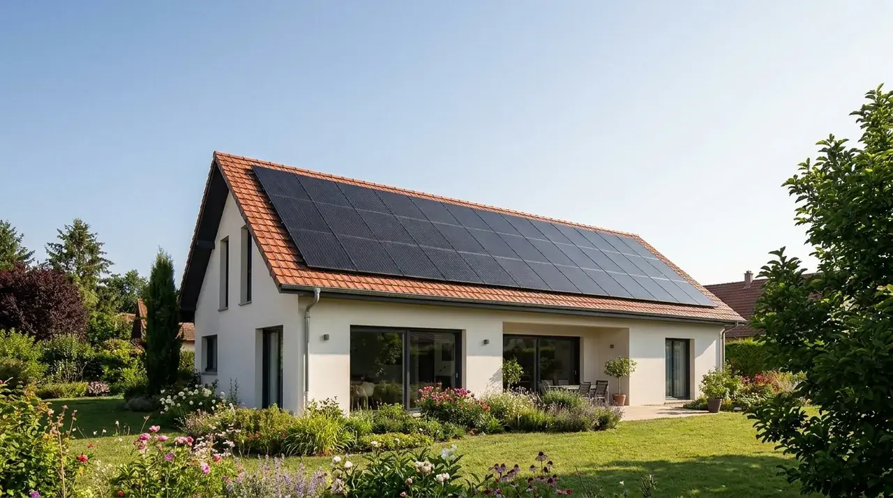 Installation photovoltaïque résidentielle parfaitement réalisée par un artisan RGE en Alsace