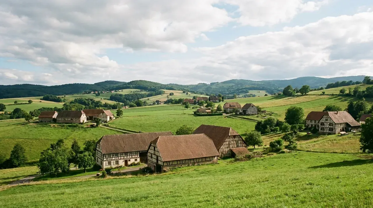 Vue panoramique du Sundgau, terroir préservé autour d'Altkirch