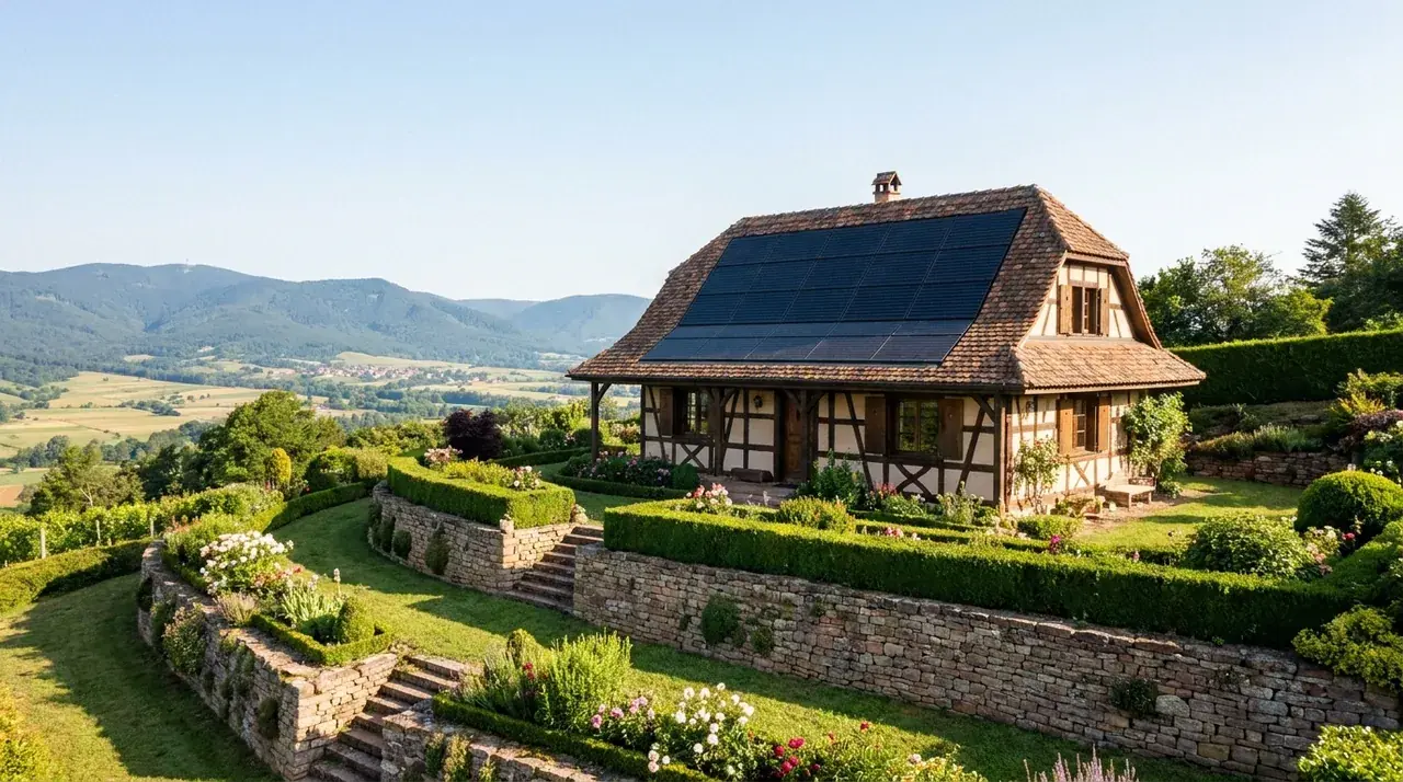 Pavillon des hauteurs de Masevaux avec exposition Sud-Est favorable